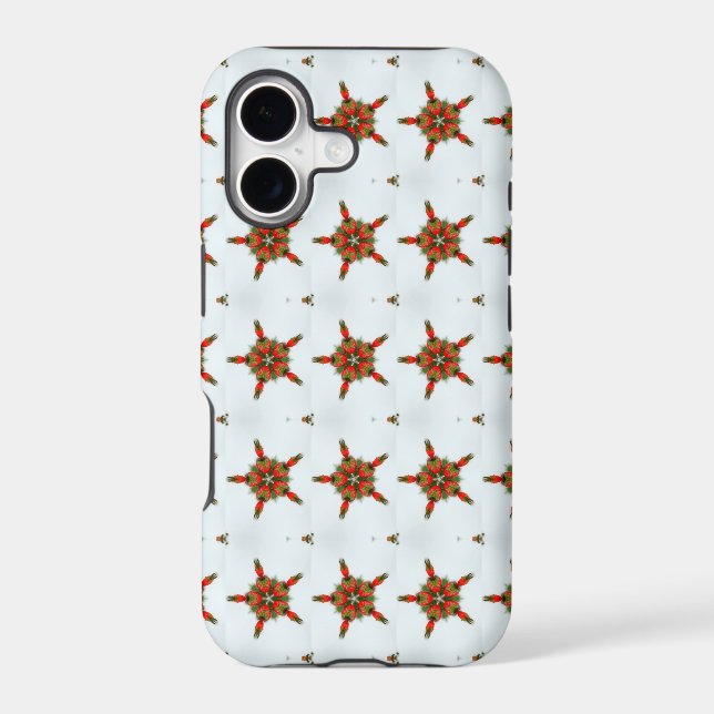 strawberry hearts pattern case (Back)