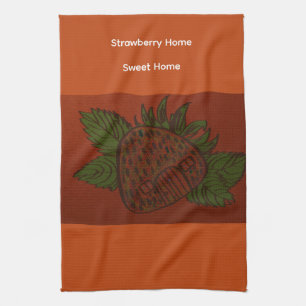 Strawberry Home Sweet Home Kitchen Towel