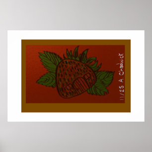 Strawberry Home Sweet Home Poster