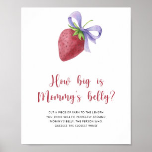 Strawberry - how big is mummy's belly game poster