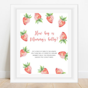 Strawberry - how big is mummy's belly game poster