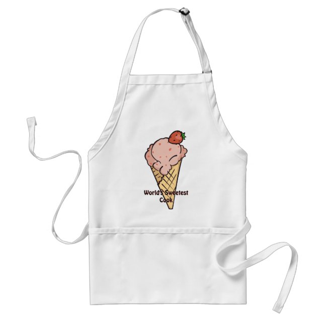 Strawberry ice cream apron (Front)