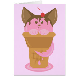 Strawberry Ice Cream Cat