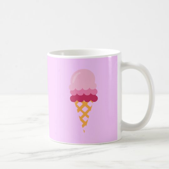 Strawberry ice cream coffee mug
