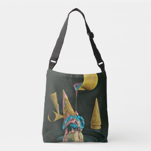 Strawberry ice cream cone crossbody bag