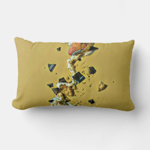 Strawberry ice cream fruits lumbar cushion