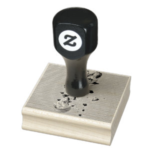 Strawberry ice cream fruits rubber stamp