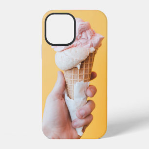 Strawberry ice cream on cone iPhone 12 case