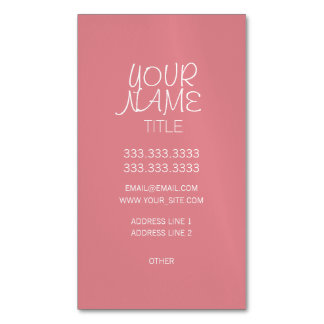 Strawberry Ice Freehand Simple Magnetic Business Card