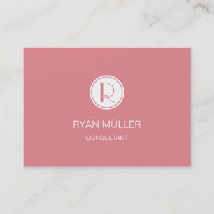 Strawberry Ice Professional Plain and Monogram Business Card