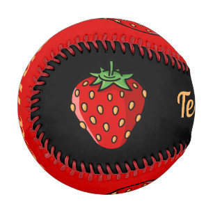 Strawberry Icon Baseball