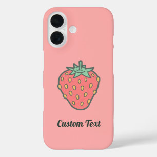 Strawberry Icon iPhone 16 Case