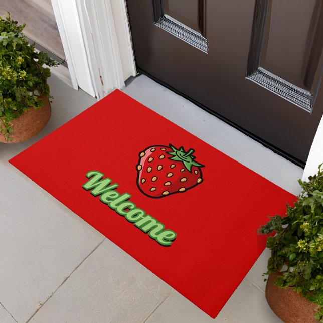 Strawberry Icon Doormat (Creator Uploaded)