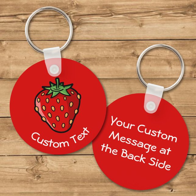Strawberry Icon Keychain (Creator Uploaded)