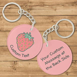 Strawberry Icon Keychain