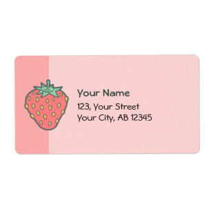 Strawberry Icon Label