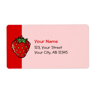 Strawberry Icon Label