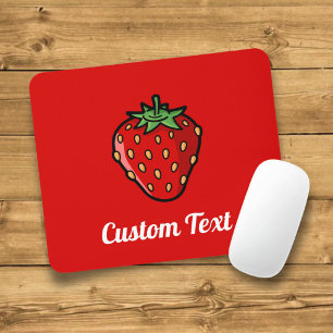 Strawberry Icon Mouse Pad