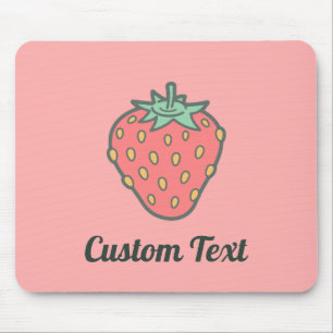 Strawberry Icon Mouse Pad