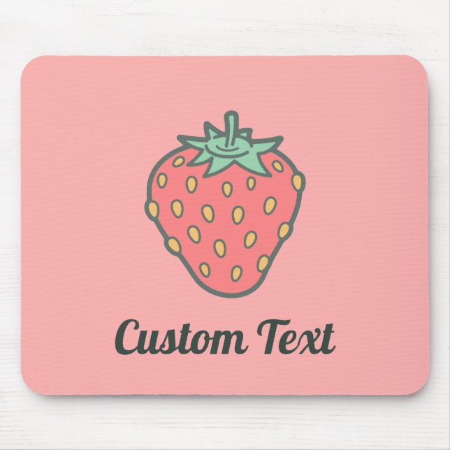 Strawberry Icon Mouse Pad (Front)