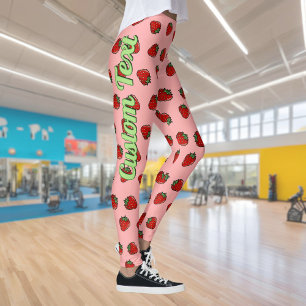 Strawberry Icon Pattern Leggings