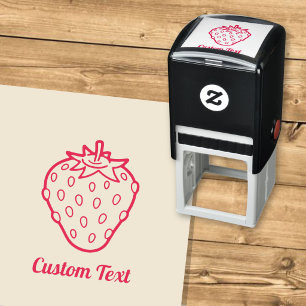 Strawberry Icon Self-inking Stamp