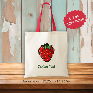 Strawberry Icon Tote Bag