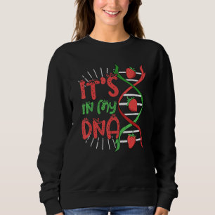 Strawberry Its In My Dna Strand Strawberry Vegan B Sweatshirt