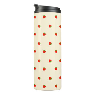 Strawberry (ivory) thermal tumbler