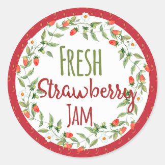 Strawberry Jam Canning Label