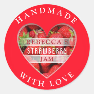 Strawberry Jam Classic Round Sticker