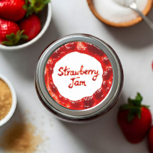 Strawberry Jam Classic Round Sticker