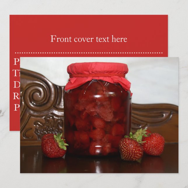 strawberry jam invitation (Front/Back)
