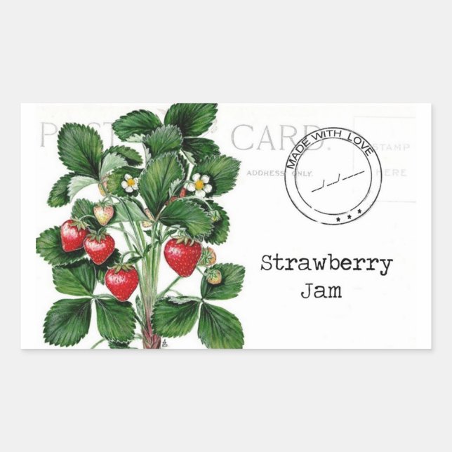Strawberry Jam Label (Front)