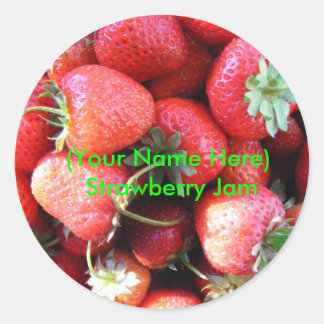 Strawberry Jam Label Sticker