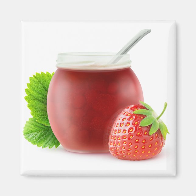 Strawberry jam magnet (Front)