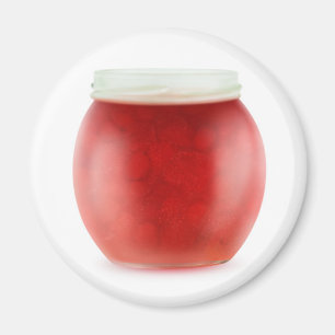 Strawberry jam magnet