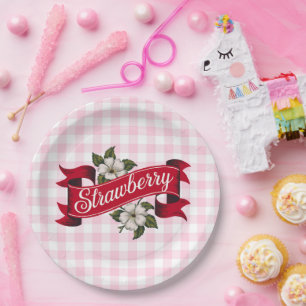 Strawberry Jam Paper Plate