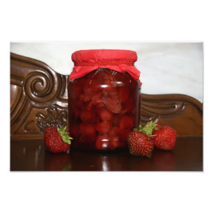 strawberry jam photo print