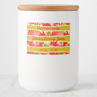 Strawberry Jam Preserves Canning Label