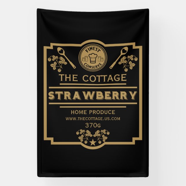 Strawberry Jam Seller Banner (Vertical)