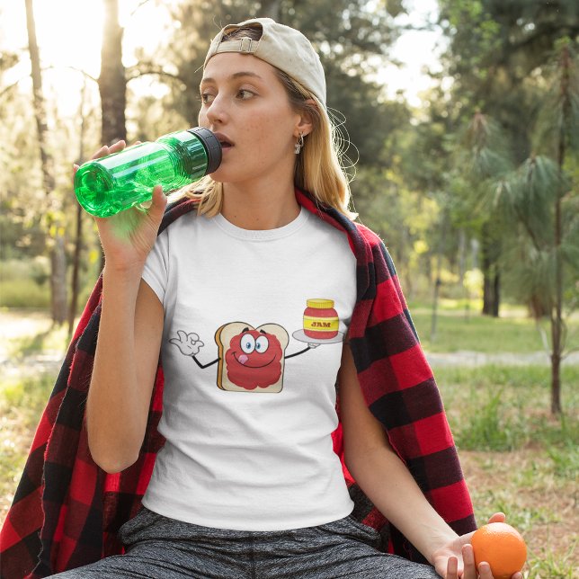 Strawberry Jam Toast Cartoon Character T-Shirt (Creator Uploaded)