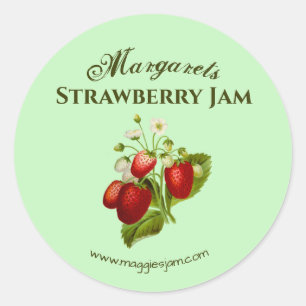 Strawberry Jar Jam Label