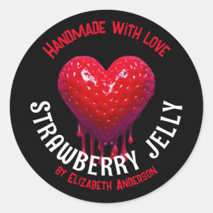 Strawberry Jelly Classic Round Sticker