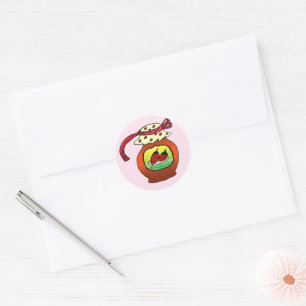 Strawberry Jelly Preserves  Classic Round Sticker