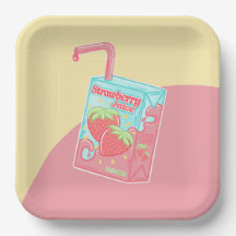 Strawberry Juice Box Birthday Party