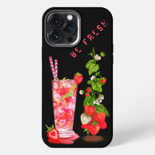 Strawberry Juice Cool Drink iPhone 13 Pro Max Case
