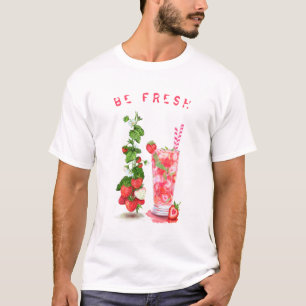 Strawberry Juice Cool Drink Party T-Shirt