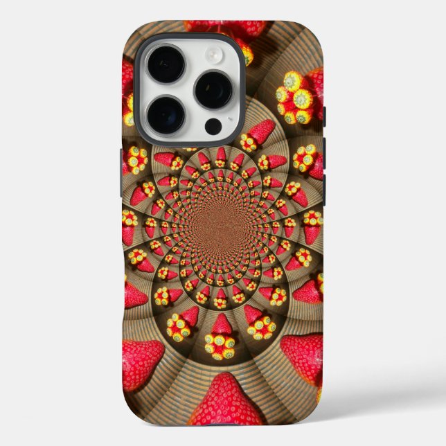 Strawberry Kaleidoscope | Colourful Red Delight Ar Case-Mate iPhone Case (Back)
