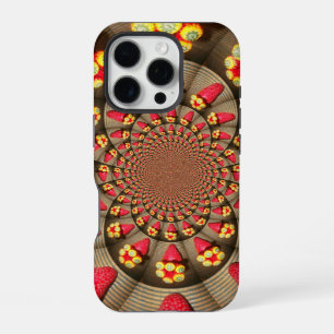 Strawberry Kaleidoscope Colourful Red Delight Ar iPhone Case